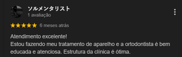 Avaliação Google — Odonto Prime